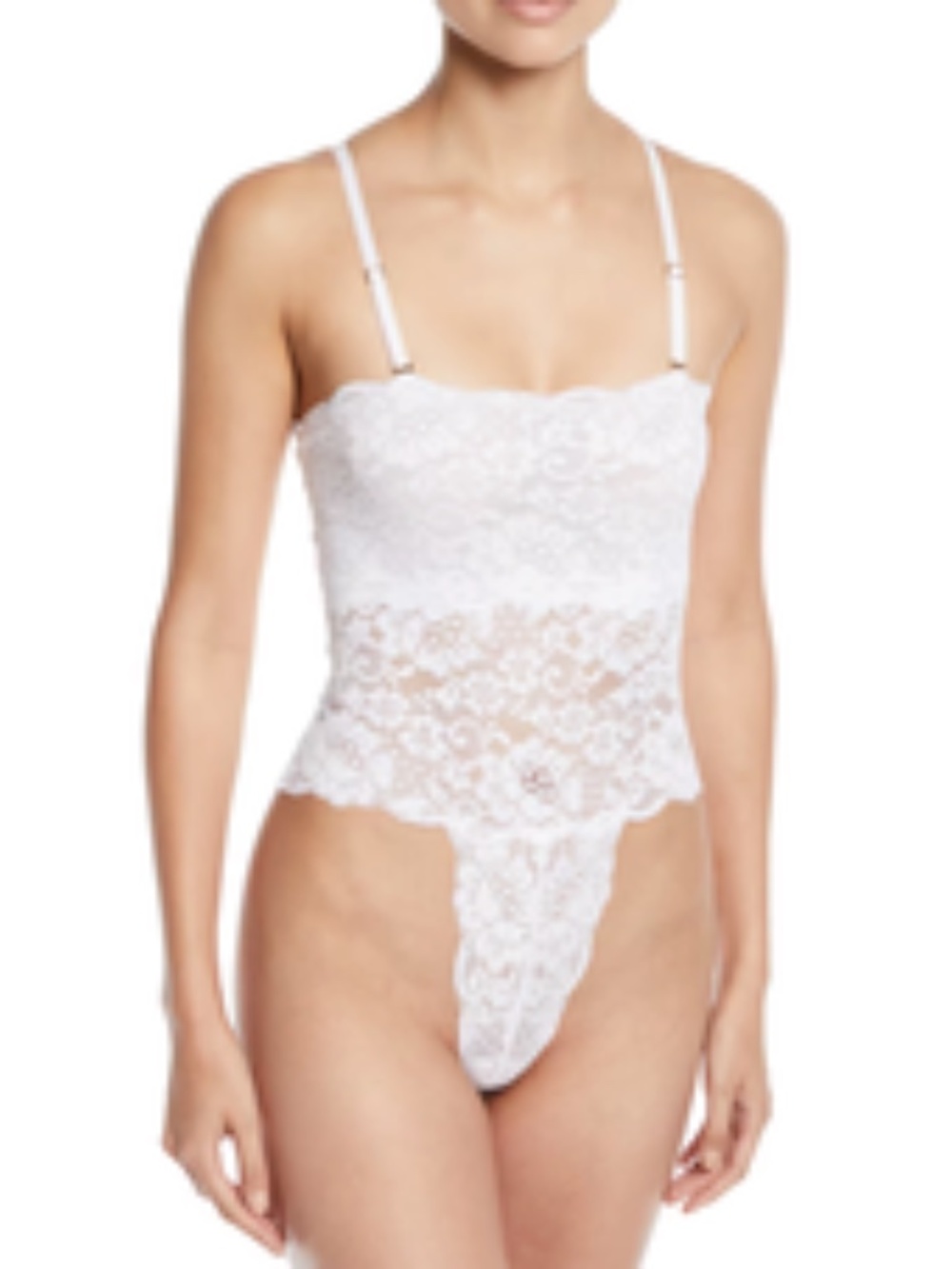 We are HAH Spinster Reversible Lace Bodysuit